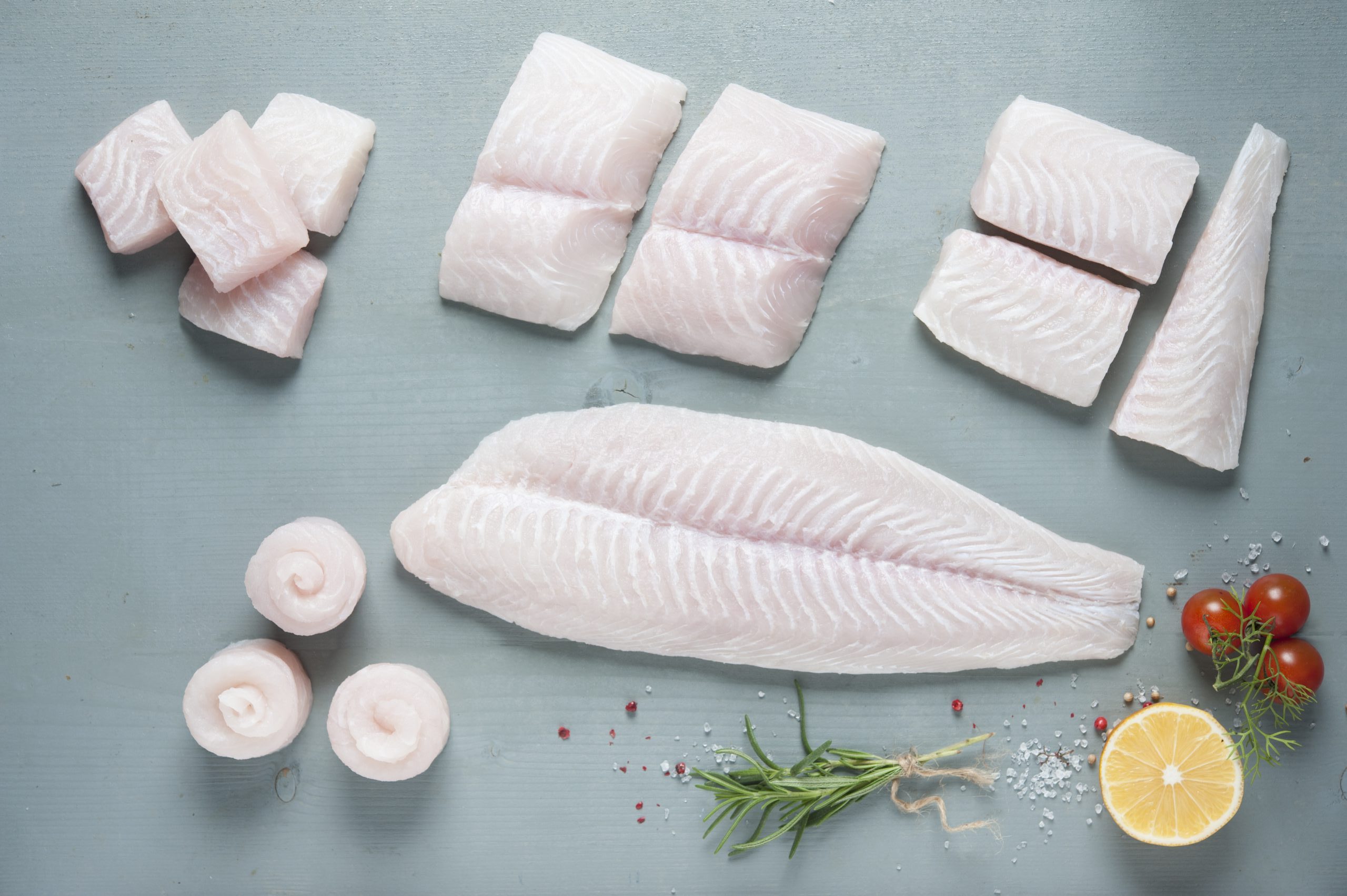 Quality control check on a swai fillet at a BAP 4-Star certified processing facility
