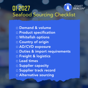 Planning 2027 seafood sourcing
